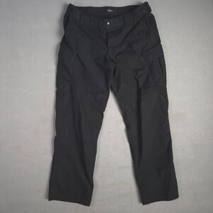 5.11 Tactical Cargo Pants Work Utility Outdoor Hiking Black Rip Stop 38x32